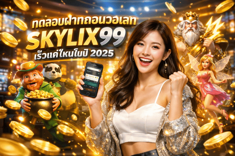 ทดสอบฝากถอนวอเลท SKYLIX99 เร็วแค่ไหนในปี 2025